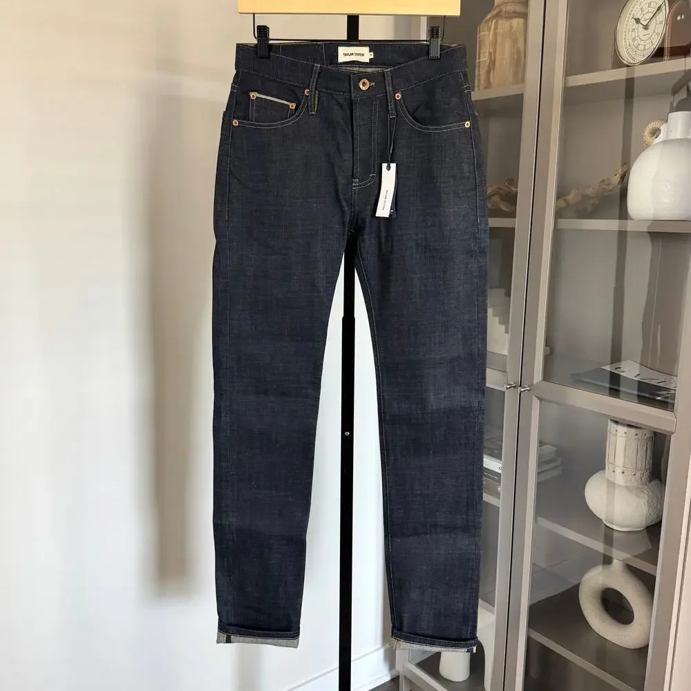 Taylor Stitch The Slim Organic Selvage Jeans 28 NEW Natural Indigo Dark Denim
